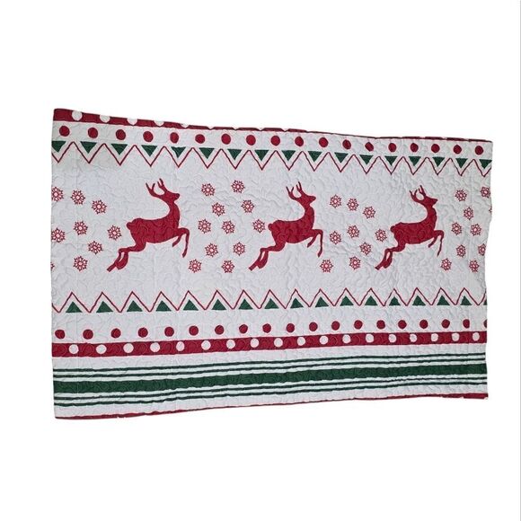 2 Christmas King Bed Pillow Shams - Picture 2 of 2